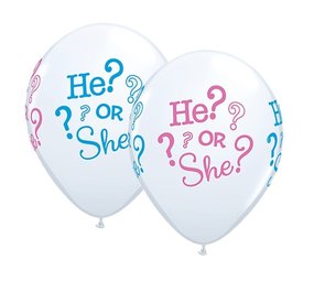 Ballonnen He or She | 25 stuks
