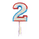 Pinata cijfer 2 pull met stippen Pinata cijfer 2 pull met stippen