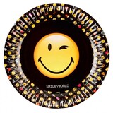 Amscan Smiley World 23cm Teller | 8 Stücke