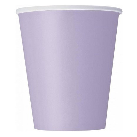 Unique Party Lavender cups - Lila 270 ml | 14 pieces