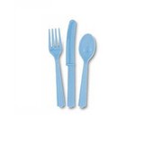 Unique Party Cutlery light blue 18 -piece Unique Party Cutlery light blue 18 -piece