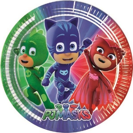 Plate PJ Masks 23cm | 8 pieces Plate PJ Masks 23cm | 8 pieces