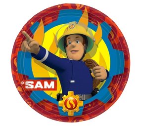 Amscan Assiette sam de pompier nouveau 23cm | 8 pièces Amscan Assiette sam de pompier nouveau 23cm | 8 pièces