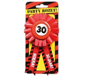 Paper Dreams Rosette 30 years of traffic sign red