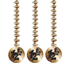 Decoration spiral 12.5 years Bronze 3 pieces Decoration spiral 12.5 years Bronze 3 pieces