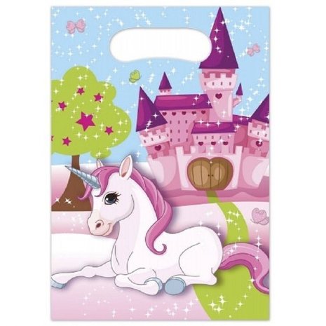 Procos Party Eenhoorn Castle Uitdeelzakjes 16x23cm | 6 stuks Procos Party Eenhoorn Castle Uitdeelzakjes 16x23cm | 6 stuks