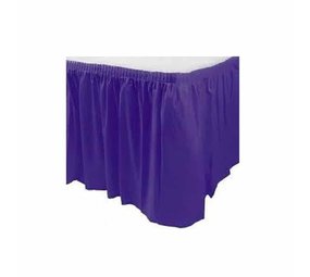 Table Skirt Purple Plastic | 73cm x 426cm Table Skirt Purple Plastic | 73cm x 426cm