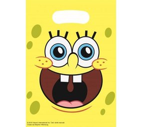 Amscan Traktatie zakje Spongebob papier -  8 stuks