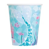 Unique Party Mermaid Cups 270ml | 8 pieces
