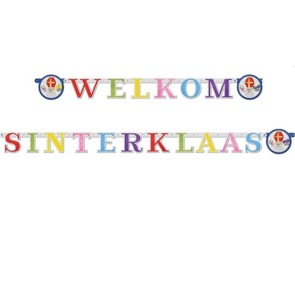 Letter garland Welcome Sinterklaas Letter garland Welcome Sinterklaas