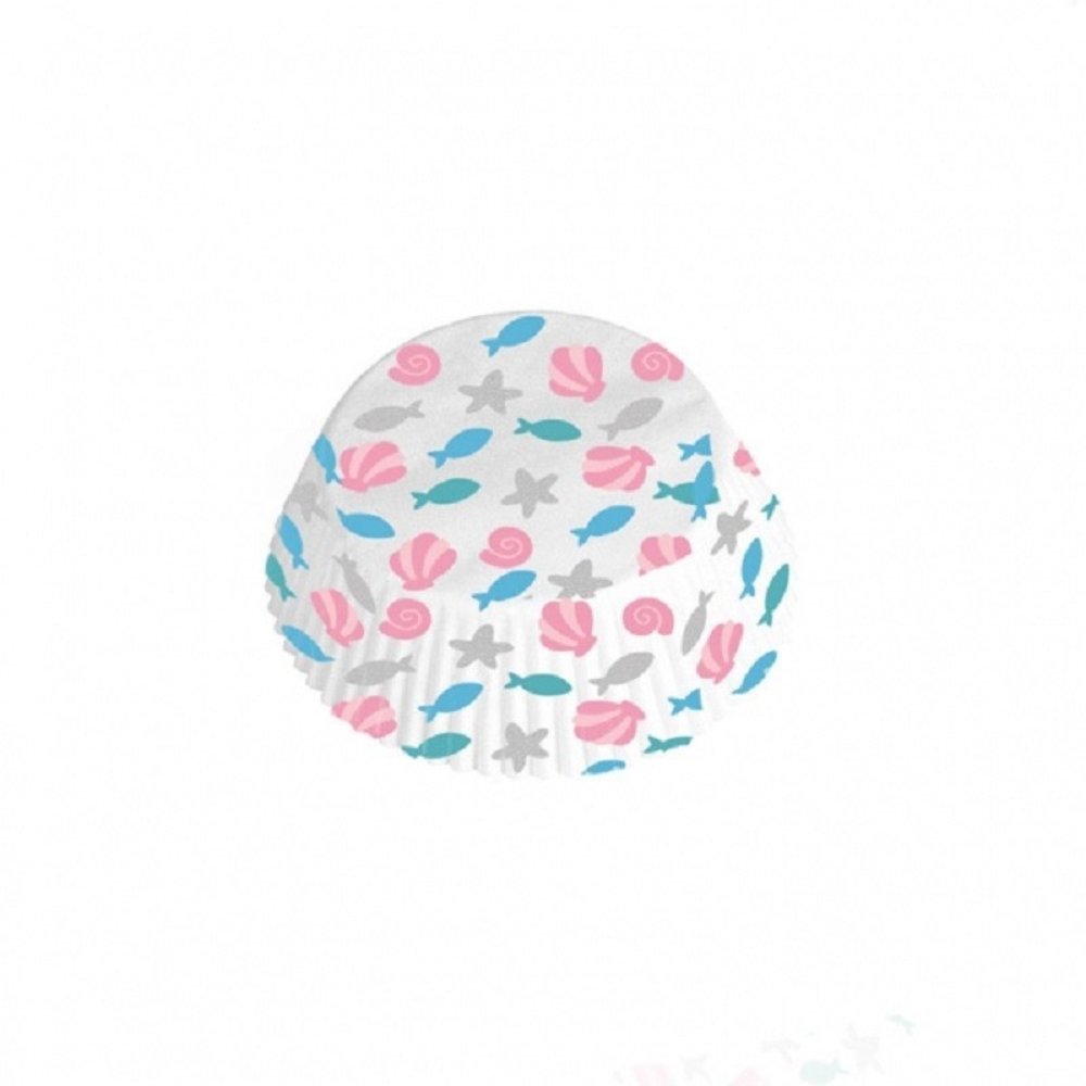 Amscan Moules à cupcakes sirène | 48 pièces Amscan Moules à cupcakes sirène | 48 pièces