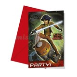 Invitation Star Wars Rebels 6 pieces Invitation Star Wars Rebels 6 pieces