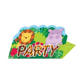 Einladung Jungle Dieren Party neue 8 Stücke