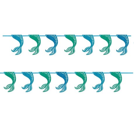 Unique Party Mermaid Tails Garland 274cm | per piece