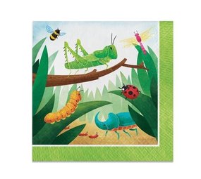 Creative Converting Nappins insectes 33x33cm | 16 pièces Creative Converting Nappins insectes 33x33cm | 16 pièces