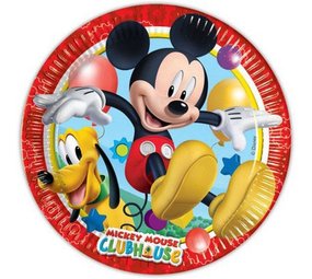 Bord Mickey Mouse Clubhouse 18cm | 8 stuks