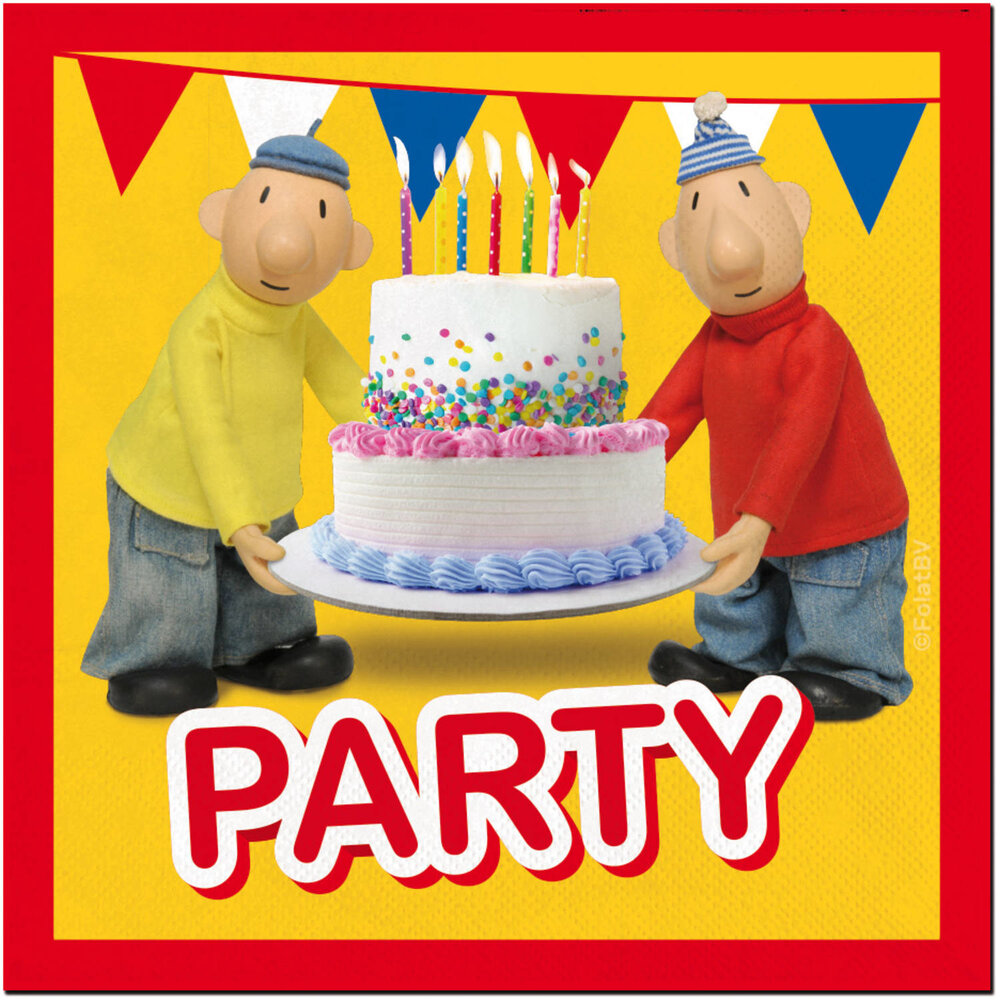 Folat Nachbar und Buurman -Servietten 33x33 cm | 20 Teile