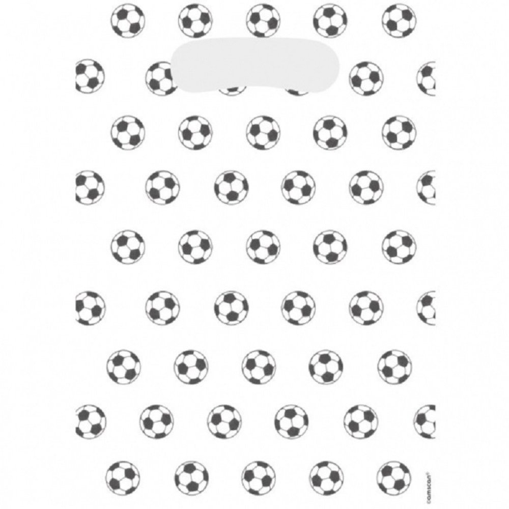 Amscan Fußball-Partytüten Kicker Party 16x23cm | 8 Stück
