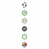 Amscan Football Party Hanging Decoration 130cm | 4 pieces