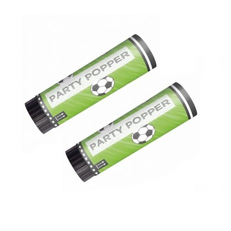 Amscan Voetbal Confetti Shooter 15cm | 2 stuks