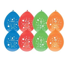 Ballon Monster Party 8 stuks