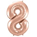 Globos Nordic Ballonfolie 8 Pink Gold | 86 cm Globos Nordic Ballonfolie 8 Pink Gold | 86 cm