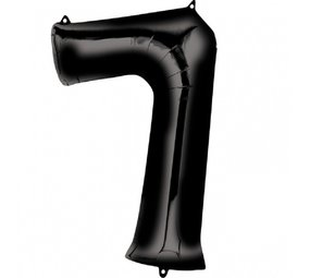 Globos Nordic Ballon folie 7 zwart | 86cm Globos Nordic Ballon folie 7 zwart | 86cm