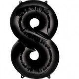 Globos Nordic Ballon Black Foil Figure 8 | 86cm Globos Nordic Ballon Black Foil Figure 8 | 86cm
