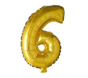 Globos Nordic Balloon foil 6 gold | 40cm Globos Nordic Balloon foil 6 gold | 40cm