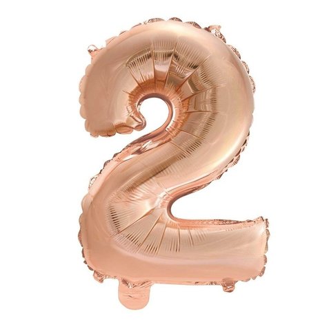 Globos Nordic Feuille de ballon 2 Rose Gold | 40cm Globos Nordic Feuille de ballon 2 Rose Gold | 40cm