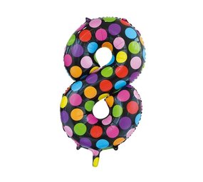 Globos Nordic Ballon folie 8 stippen 86cm