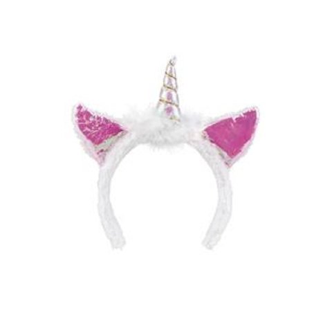 Tuf-Tuf Diadème Licorne avec Oreilles Roses | par unité Tuf-Tuf Diadème Licorne avec Oreilles Roses | par unité