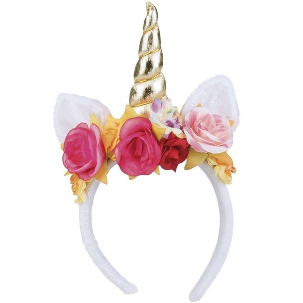 Boland Einhorn-Tiara mit goldenem Horn | pro Einheit Boland Einhorn-Tiara mit goldenem Horn | pro Einheit