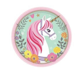 Amscan Assiettes Licorne Magique 18cm | 8 pièces Amscan Assiettes Licorne Magique 18cm | 8 pièces