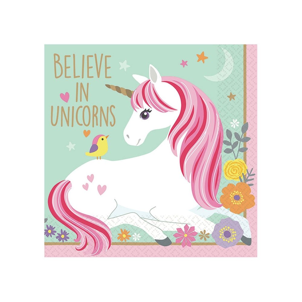 Amscan Magical Unicorn  Napkins 25x25cm | 16 pieces
