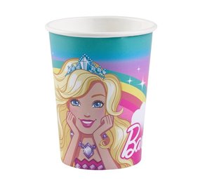 Amscan Barbie und Eenhoorn 250ml | 8 Stücke Amscan Barbie und Eenhoorn 250ml | 8 Stücke