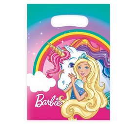 Traktatie zakjes Barbie & Eenhoorn 8 stuks Traktatie zakjes Barbie & Eenhoorn 8 stuks