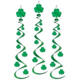 Hangdecoratie Swirl St Patricks day 3 stuks 76cm Hangdecoratie Swirl St Patricks day 3 stuks 76cm