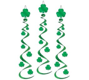 Hangdecoratie  Swirl St Patricks day 3 stuks 76cm Hangdecoratie  Swirl St Patricks day 3 stuks 76cm