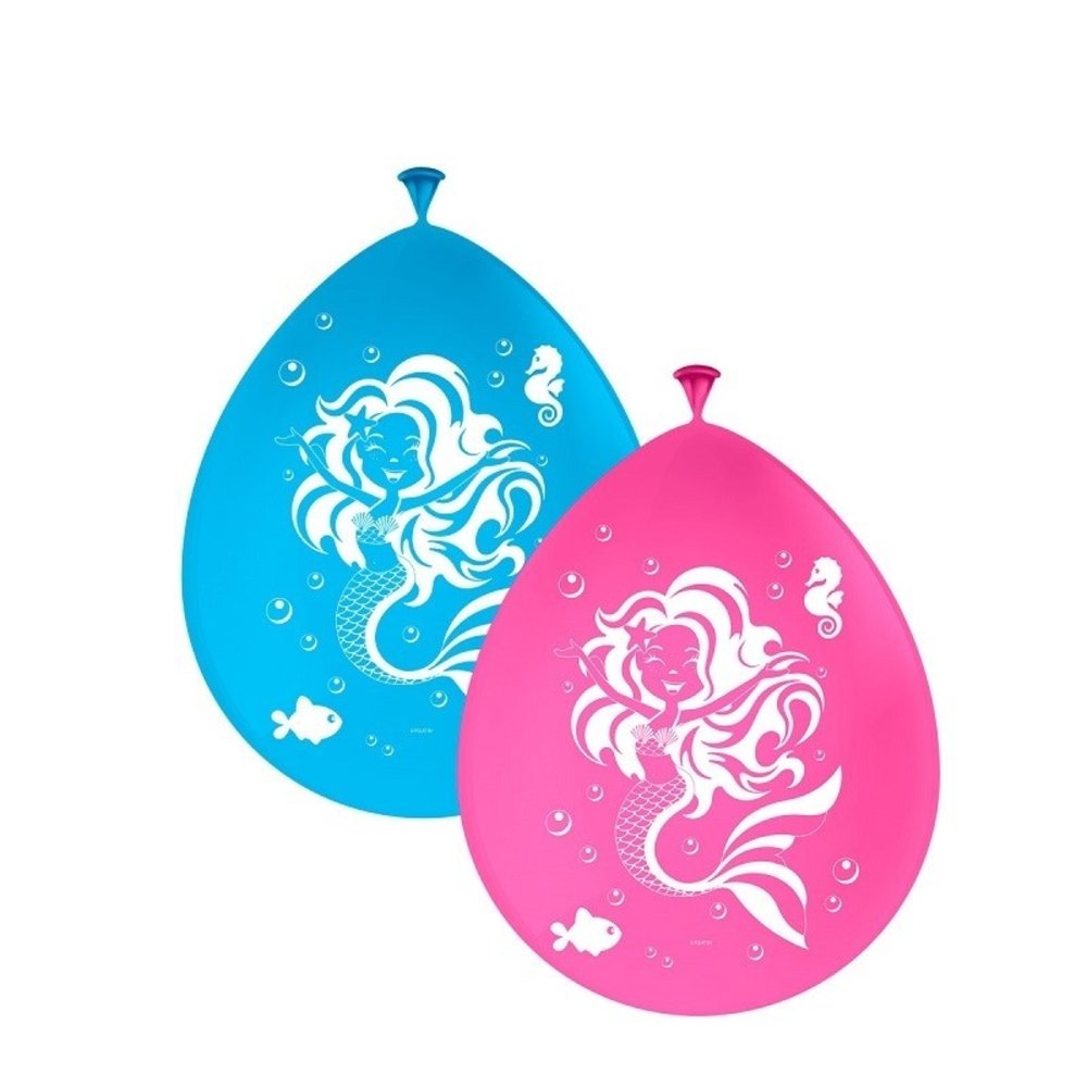 Folat Ballons de fête sirène 30 cm | 8 pièces
