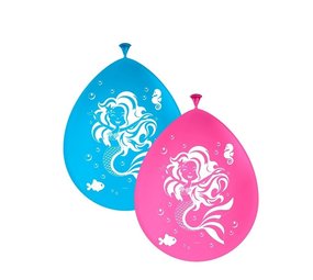 Folat Mermaid Party Balloons 30cm | 8 pieces Folat Mermaid Party Balloons 30cm | 8 pieces