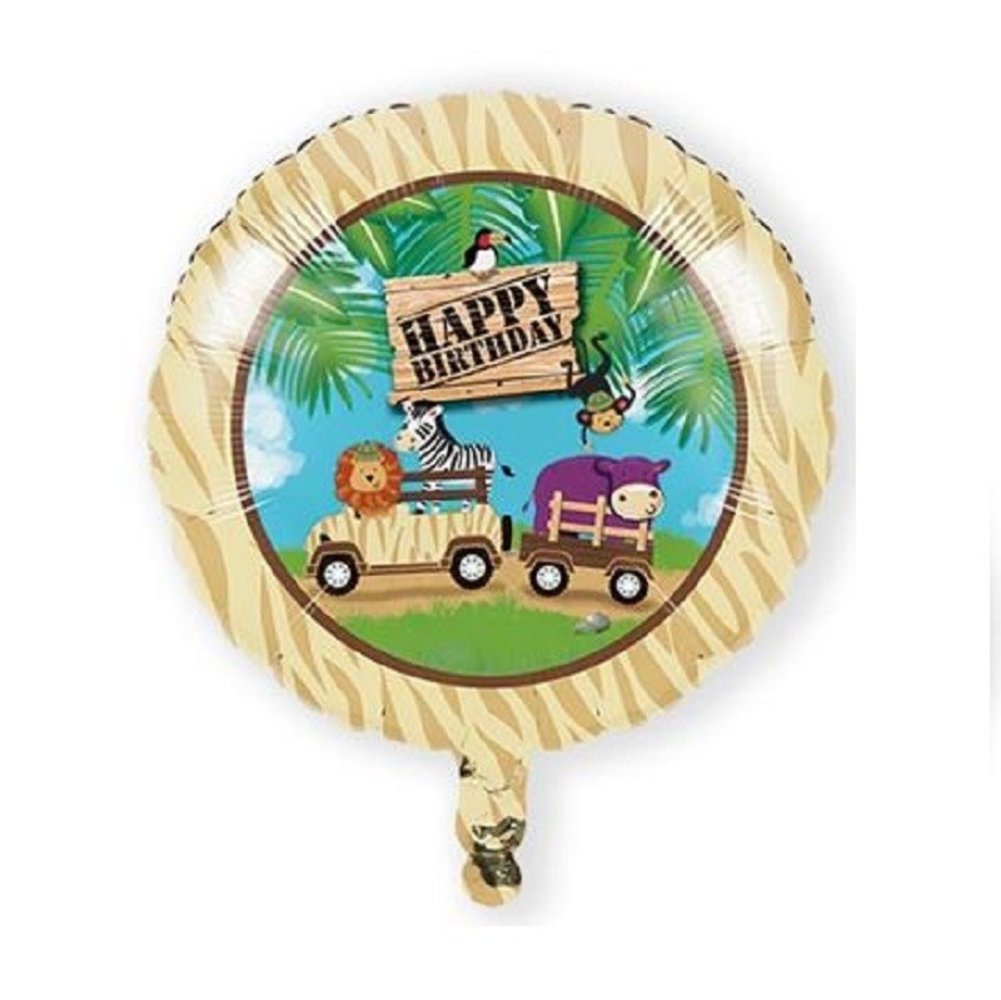 Ballon folie Safari avontuur 45cm per stuk Ballon folie Safari avontuur 45cm per stuk