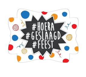 Deurbord Hoera Geslaagd Feest