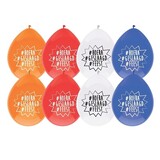 Ballon Hoera Geslaagd Feest 8 stuks