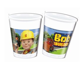 Coupe Bob de Builder 200ml | 8 pièces