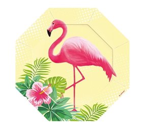Flamingo Paradise 18cm sign 6 pieces