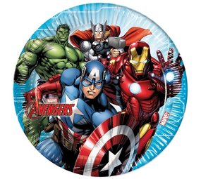 Procos Party Plaques puissantes vengeurs 23cm | 8 pièces