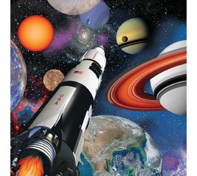 Napkins Blast Off Space 33x33cm | 16 pieces Napkins Blast Off Space 33x33cm | 16 pieces