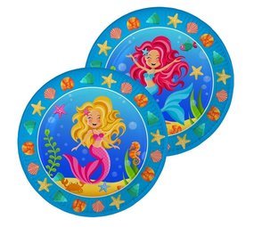 Meerjungfrau -Parteiplatten | 8 Stücke