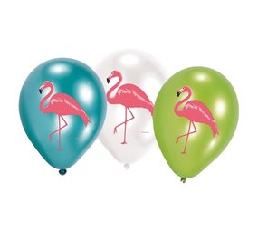 Ballon Flamingo Paradise 30cm | 6 stuks Ballon Flamingo Paradise 30cm | 6 stuks